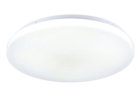 Diego LED Oyster Light 24w in Opal White w  Microwave Sensor For Cheap