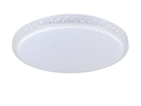 Delilah LED Oyster Light 24w in Opal White w  Crystal Effect For Cheap