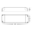 100w Indoor LED Driver Triac Dimmable in 12v or 24v Havit Lighting -  HV9668-12V100W,HV9668-24V100W Cheap