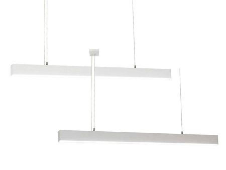 3000mm Proline LED Pendant Light 138w in Silver or White Havit Lighting -  HV6001X-SLV-3.0, HV6001X-WHT-3.0 Sale