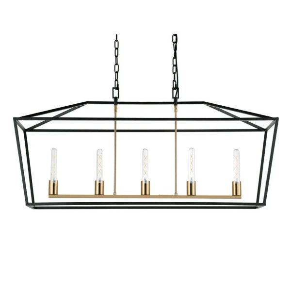 Le Mans Pendant Light 5Lt in Black Discount