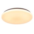 Diego LED Oyster Light 24w in Opal White w  Microwave Sensor For Cheap