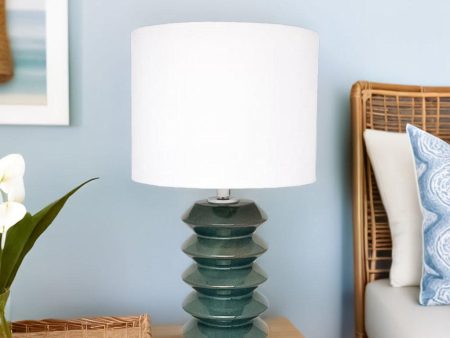 Azul Table Lamp Teal with White Shade 13310 Online Sale