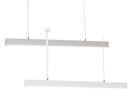 2400mm Proline LED Pendant Light 110w in Silver or White Havit Lighting -  HV6001X-SLV-2.4, HV6001X-WHT-2.4 Fashion