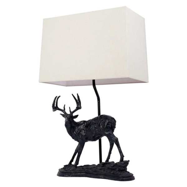 Calgary Table Lamp Black White 12313 For Cheap