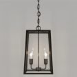 Dover Lantern Pendant Light 2Lt in Old Bronze with Clear or Frosted Glass Online