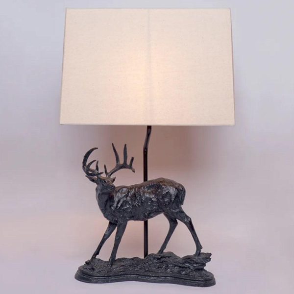 Calgary Table Lamp Black White 12313 For Cheap