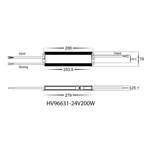 200w Dali + Push Dim LED Driver 12v or 24v DC in Anodised Grey Havit Lighting - HV96631-12V200W, HV96631-24V200W For Sale