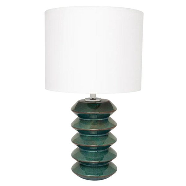 Azul Table Lamp Teal with White Shade 13310 Online Sale