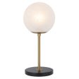 Oliana 25 Table Lamp Antique Gold and Alabastro Glass OLIANA TL25-AGMB Telbix Lighting Fashion