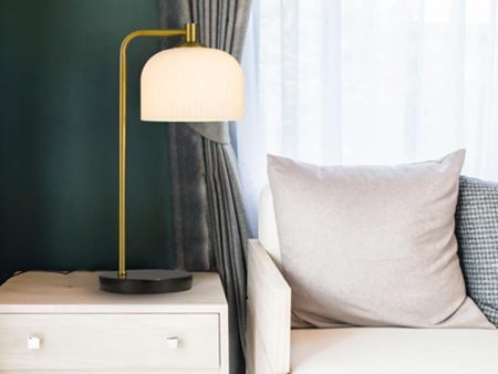 Hoff Table Lamp Black and Opal Matt HOFF TL-BKOM Telbix Lighting on Sale