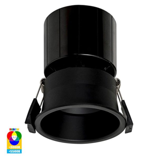 76mm Prime Wifi LED Downlight 12w Black, White RGBCW CRI 90+ HV5513RGBCW Havit Lighting Sale