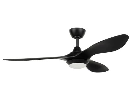 52″ (1320mm) Malta DC Ceiling Fan with LED Light CCT in Black Sale