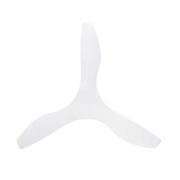 52  Surf DC Ceiling Fan in White, Black, Oak White or Teak Black For Discount