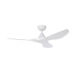 48  Surf DC Ceiling Fan in White, Black, Oak White or Teak Black For Discount