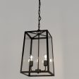 Dover Lantern Pendant Light 2Lt in Old Bronze with Clear or Frosted Glass Online