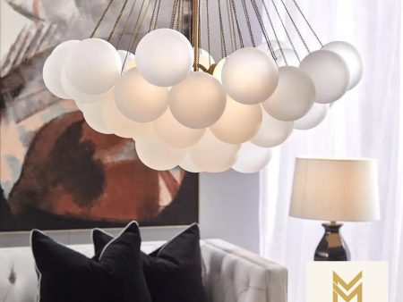 Cloud Pendant Light 3Lt Large in Frosted White Sale