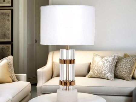 Abbey Table Lamp Brushed Brass B13317 Sale