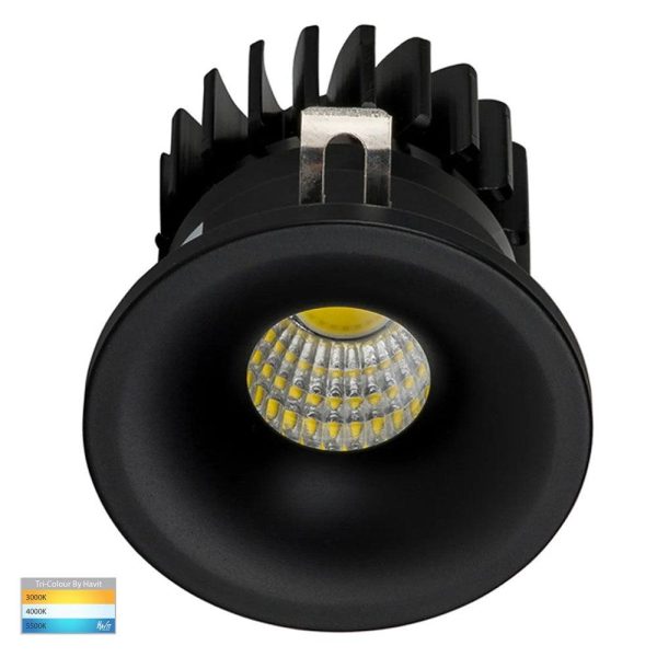 38mm Niche LED Downlight 3w Black, White CCT CRI 90+ HV5702T Havit Lighting Online