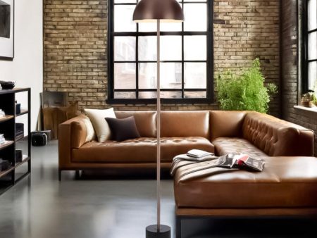 Domez Floor Lamp 2Lt in Antique Gold, Bronze, Black Terrazzo or White Terrazzo Online Hot Sale